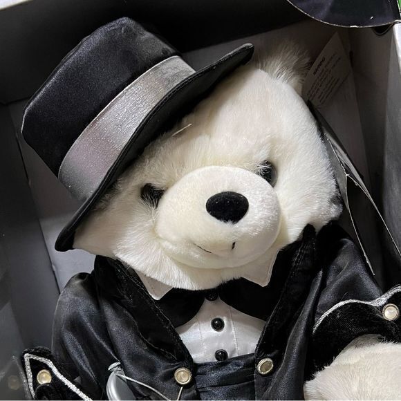 NEW In Box Dan Dee 2000 Millennium Edition Keepsake Talking Teddy Bear White - Picture 2 of 3